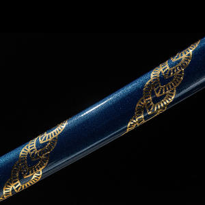 Épées de samouraï dorées fluides de 102 cm, forgées à la main Longquan, épées Iaii monobloc, cadeau pour garçon, accessoire de cosplay, ornement de collection, katanas - Product Image 3