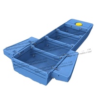 Bateau Pliable Compact pour Deux Personnes avec Support pour Moteur Hors-Bord, Bateau de Pêche Portable pour Lacs et Rivières, Vente Directe d'Usine
