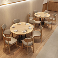 Meubles de restauration rapide modernes et personnalisés, table et chaises pour café, restaurant, hôtel, école, utilisation durable