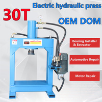 Prensa Hidráulica Eléctrica QDLSF de 30 Toneladas, Herramienta Especial para Instalación de Rodamientos, Bomba de Motor, Directo de Fábrica, OEM, ODM