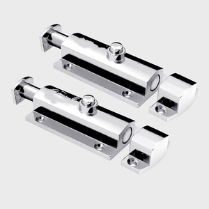 Pestillo automático de aleación de zinc para puerta de armario industrial con botón pulsador expuesto - Product Image 2