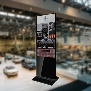 Qtenboard kỹ thuật số biển và màn hình hiển thị màn hình trong nhà 43 49 55 65 inch thông minh kiosk dọc <span class=keywords><strong>LCD</strong></span> tầng thường vụ quảng cáo - Product Image 1