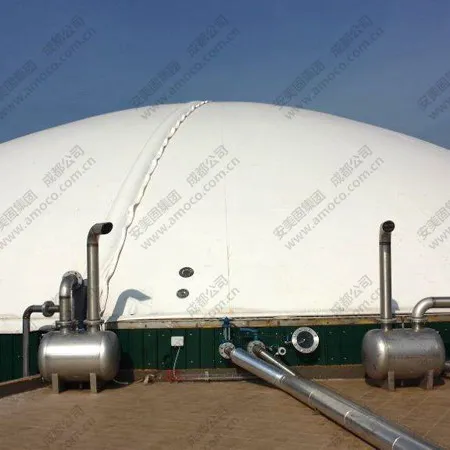 Biogas armazenamento para biodigestor de vegetação de resíduos agrícolas em vietnã