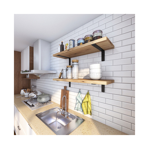 Ağır Metal L raf braketi 6mm kalınlığı duvara monte kurulu braketi laminat için DIY sabit raf - Product Image 4