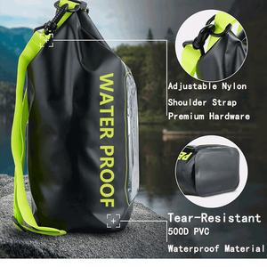 Usine en gros 5L PVC sac étanche étanche bandoulière avec poche transparente pour téléphone fenêtre pliable pour téléphone et portefeuille - Product Image 3