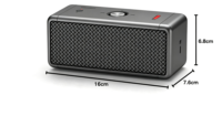 Haut-parleur portable étanche OEM/ODM pour extérieur, subwoofer personnalisé avec logo, audio sans fil, compatible application, batterie intégrée