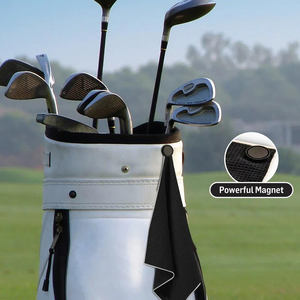 Microfiber Navy Premium Durable Golf <b>Towel</b> Custom Embroidery Logo Quick Drying Waffle Golf <b>Towels</b> with Built in Magnet - Product Image 4