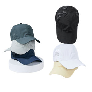 Casquette de baseball d'été avec logo personnalisé Casquettes de baseball de style sportif en maille réglable respirante à séchage rapide en polyester 100% - Product Image 1