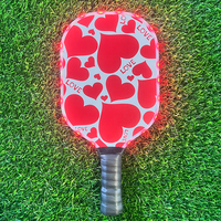 Nouvelle Raquette de Pickleball Lumineuse à LED pour Enfants avec Noyau en Nid d'Abeille en Bois, Brevet Exclusif 2026, Idéale pour le Divertissement Nocturne