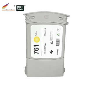 Cartouche d'encre compatible pour <span class=keywords><strong>HP</strong></span> 761 763 pour traceur industriel <span class=keywords><strong>HP</strong></span> DesignJet T7100 <span class=keywords><strong>T7200</strong></span> 400ML 775ML avec puce intelligente - Product Image 2