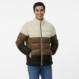 <b>Men's</b> High Quality <b>Waterproof</b> puffer <b>Jacket</b> Customized Logo Windproof Warm <b>Winter</b> Coat Stand Collar Zipper Closure Plus Size - Product Image 1