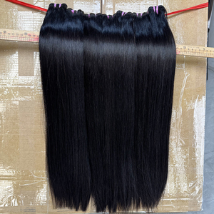 Extensions de cheveux humains vierges vietnamiens lisses, cuticules alignées, 100% non traités, trame de 10 à 50 pouces - Product Image 3