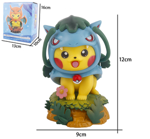12cm PVC Pokemoned Pickachu Cosplayed mignon Anime Figure pour Collection décoration modèle jouets - Product Image 5