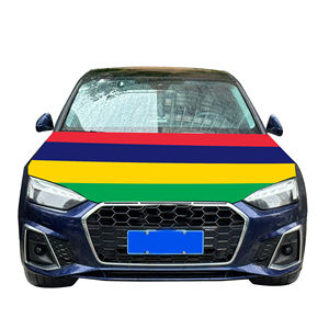 Cubierta de capó de coche Nacional asequible bandera <span class=keywords><strong>Mauricio</strong></span> cubierta de motor de coche bandera venta directa de fábrica tela de poliéster - Product Image 5
