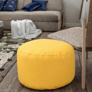 <span class=keywords><strong>Pouf</strong></span> rond de décoration intérieure en gros, tabouret de haute qualité, repose-pieds en tissu doux, <span class=keywords><strong>pouf</strong></span> rond bleu rembourré - Product Image 1