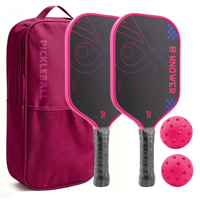 Raquette de pickleball en fibre de verre approuvée par l'USAPA avec noyau en nid d'abeille, épaisseur 16 mm - Légère pour l'exercice physique des enfants