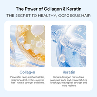 Shampooing revitalisant profond Pallamina au complexe collagène et kératine, sans sulfate, hydratant et lissant pour cheveux crépus, vente en gros OEM ODM