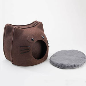 Casa de gatos plegable para interior, cueva para mascotas, cálida, con <span class=keywords><strong>doble</strong></span> capa, a buen <span class=keywords><strong>precio</strong></span> - Product Image 5