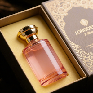Manufacturing Wholesale High Quality Empty Cylinder <strong>Perfume</strong> Bottles Vintage Round <strong>Pretty</strong> <strong>Perfume</strong> Bottles 50 ml with Box and Cap - Product Image 1