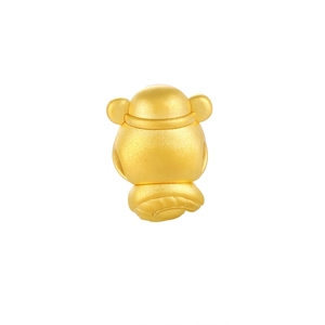 Accesorios de pulsera de cuentas de oro sólido de 24 quilates de gama alta con cuentas talladas en oro real de lujo Dios de la riqueza con cuentas en forma de serpiente - Product Image 2