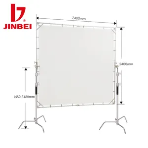 JINBEI HD-240 2,4x2,4 м фотографический HD рамка Маскировочная Сетка диффузор для студиийной портретной фотографии