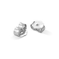 Vente en gros de bouchons d'oreille en argent Sterling S925 prune boucles d'oreilles nues clous boucle bloquant les bouchons d'oreille accessoires de boucle d'oreille