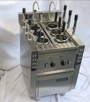 Machine à nouilles et soupe italienne entièrement automatique professionnelle pour restaurant, électrique/gaz, avec minuterie, pour préparation rapide de plats.