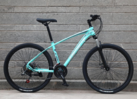 Vélo de montagne avec cadre en aluminium, frein à disque, 21 vitesses, fourche amortissante, vélo de randonnée pour adultes, hommes et femmes