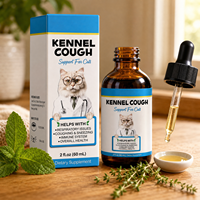 Gouttes à mâcher à base de plantes 100 % naturelles pour chiens et chats, liquide à base de plantes pour la voie respiratoire, le système immunitaire et la gorge, complément alimentaire