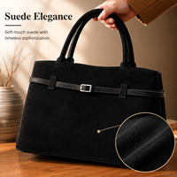 Sac en daim tissé fait main style streetwear, imperméable, grande capacité, sac à bandoulière pour femme, ensemble assorti deux pièces