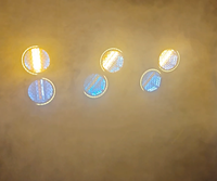 Projecteur de scène rotatif à 360° style rétro, 6x40W COB jaune chaud, 6 anneaux, 6 segments pour clubs, églises et événements
