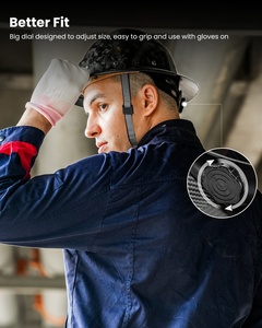 Ilm mũ cứng OSHA và ANSI xây dựng an toàn Mũ bảo hiểm đầy đủ vành 4-8 điểm treo sợi carbon mô hình MS401 - Product Image 5