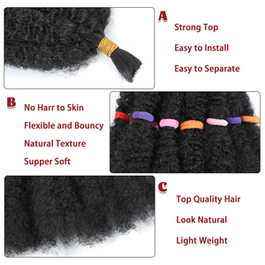Cheveux synthétiques pré-séparés Marley Twist pour <span class=keywords><strong>tresses</strong></span> au crochet, style <span class=keywords><strong>Afro</strong></span> Kinky, 12 pouces, pour femmes noires africaines, échantillon gratuit - Product Image 3