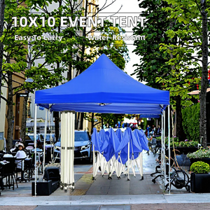 Carpa Plegable Personalizable de 10 Pies x 10 Pies, Impermeable, de Una Sola Capa, con Estructura de Acero Recubierta de PVC, para Ferias Comerciales, Publicidad y Exteriores - Product Image 5