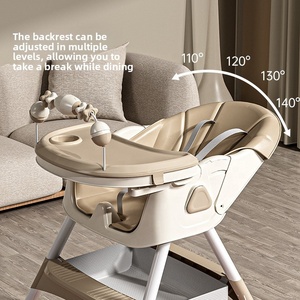 <span class=keywords><strong>Chaise</strong></span> haute multifonctionnelle en plastique pour bébé, convertible en cheval à bascule, hauteur réglable, tabouret de repas pour l'alimentation à partir de 6 mois - Product Image 5