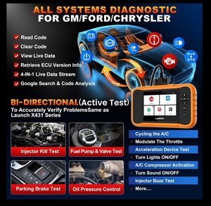 Escáner de Diagnóstico Bidireccional de Sistema Completo LAUNCH Creader Elite 2.0 FGC para Ford GM <span class=keywords><strong>Chrysler</strong></span> - Product Image 2