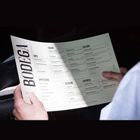 Menus de restaurant et prospectus commerciaux imprimés sur mesure, service d'impression de haute qualité pour la restauration, la vente au détail et la promotion d'entreprise
