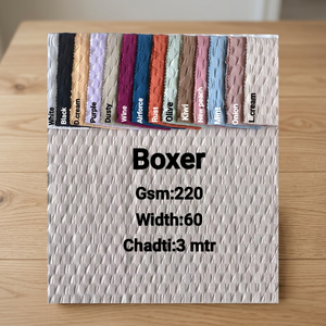 ผ้าวาฟเฟิลลายรังผึ้งพรีเมียม 220 GSM ผ้าทอลายรังผึ้งกว้าง 60 นิ้ว สำหรับเสื้อผ้าและของตกแต่งบ้าน - Product Image 2