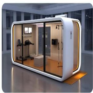 Двухуровневый модульный дом-кабина Apple для офиса, готовый к отгрузке, для глэмпинга на открытом воздухе, для путешествий и отдыха, контейнерный дом - Product Image 6