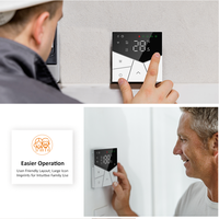 Termostato Inteligente WiFi Becasmart BHT-15 para Calefacción por Suelo Radiante en Hogares y Hoteles, Personalizable OEM/ODM, Clasificación IP20, Garantía de 2 Años
