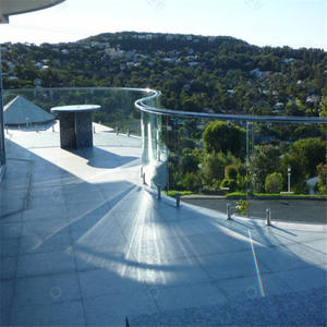 Barrières de sécurité en <span class=keywords><strong>verre</strong></span> sans cadre de style européen Prima, <span class=keywords><strong>verre</strong></span> feuilleté double, barrière de protection extérieure pour balcon et <span class=keywords><strong>terrasse</strong></span> - Product Image 6