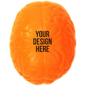 Custom Logo PU Foam Brain Shape Anti-Stress Ball Brain Stress Relief Toys for Business Promotion - Product Image 3