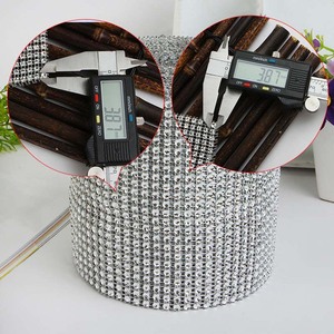 งานเย็บเสื้อผ้าคริสต์มาสแบบทำมือตาข่ายปักลวดพลาสติกชุบเงิน24แถวชุบทองไม่ใช่พลอยเทียม - Product Image 3