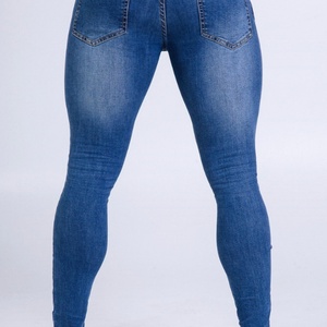 Jeans de Mezclilla Azules para Hombre, Diseño de Alta Calidad, Corte Super Skinny, Venta al Por Mayor - Product Image 5