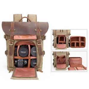 Cổ Điển Lớn Vải Không Thấm Nước Ba Lô Cho Thiết bị Kỹ Thuật Số Mô Hình Tùy Chỉnh Đa Chức Năng Máy Ảnh Chuyên Nghiệp Túi - Product Image 2
