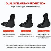 FSPG Meilleur Orthèse Médicale Orthopédique pour Entorse de Cheville, Fracture, Post-Opératoire, avec Doublure en Mousse Gonflable Aircast, Réglable, Légère, pour la Marche (Pied et Jambe)