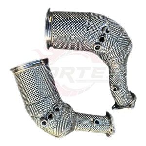 ท่อไอเสียสแตนเลส Vortex SS304 พร้อมแผ่นกันความร้อน สำหรับ Audi RS5 B9 B9.5 2.9T TFSI ปี 2018-2024 - Product Image 2