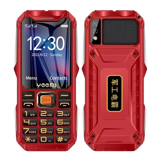 Rugged Phone Q8 Cheap 2g MobilePhone Large Battery Double Flashlight Dual SIM Big Button Cellphone for Elderly 2.4Inch HD Screen