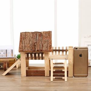 <span class=keywords><strong>Cage</strong></span> pour animaux de compagnie en bois de pin naturel non toxique, résistante aux morsures, solide, pour petits animaux, cochons d'Inde, souris - Product Image 2