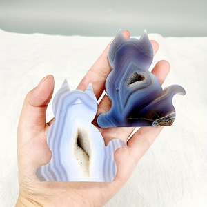 Wholesale Agate Geode Cat Play with Ornament Perfect for Valentine'S Day Christmas Easter New Year'S <b>Gifts</b> - Product Image 3